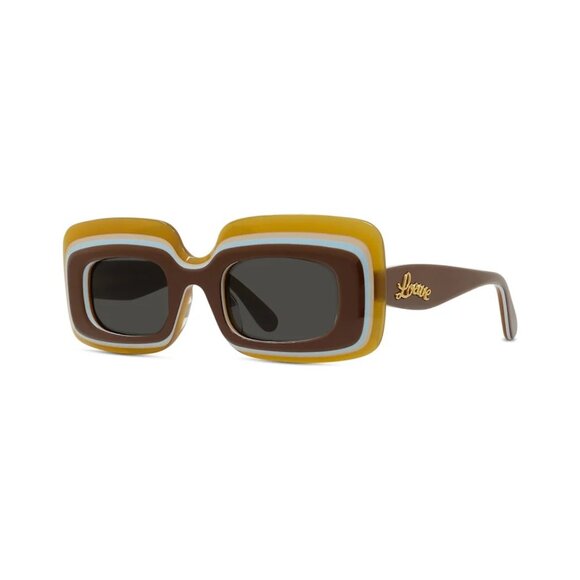 NEW LOEWE SUNGLASSES UNISEX BROWN ORANGE LOEWE LW40139U 47A - Picture 2 of 5